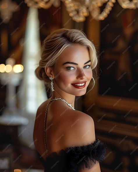 Happy and Smiling Margot Robbie Portrait | Premium AI-generated image Margot Robbie Portrait, Felicia Hardy, Margot Robbie, Harley Quinn, Graphic Resources, Celebrities, Beauty, Quick Saves