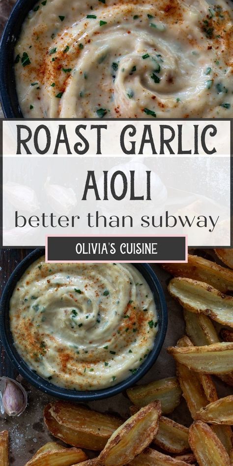 Mccain Fries, Easy Aioli, Fry Dip, Aoili Recipe, Garlic Aioli Sauce, Garlic Aioli Recipe, Garlic Roaster, Roasted Garlic Aioli, Aioli Sauce