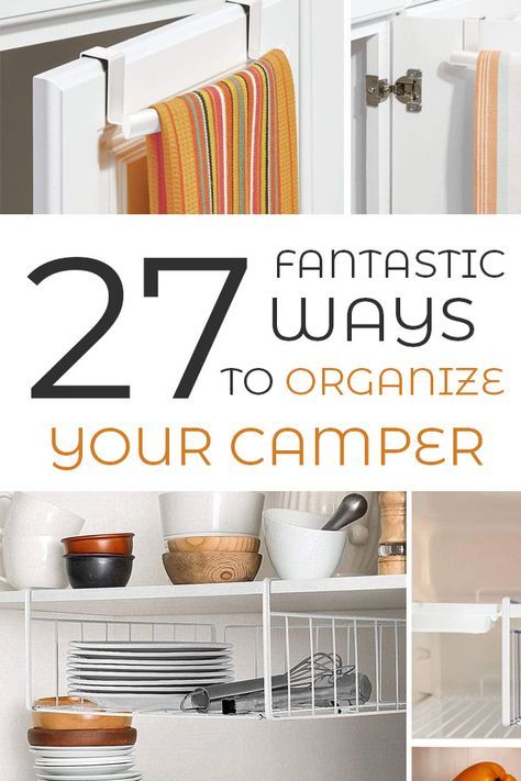 Astuces Camping-car, Caravan Storage, Travel Trailer Organization, Caravan Vintage, Van Kitchen, Trailer Organization, Zelt Camping, Camper Organization, Camper Hacks