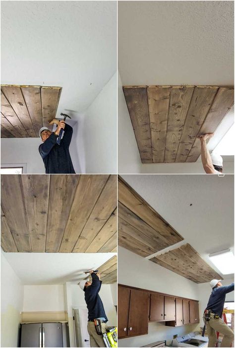 Follow along as we make the ultimate DIY wood ceiling with beams.