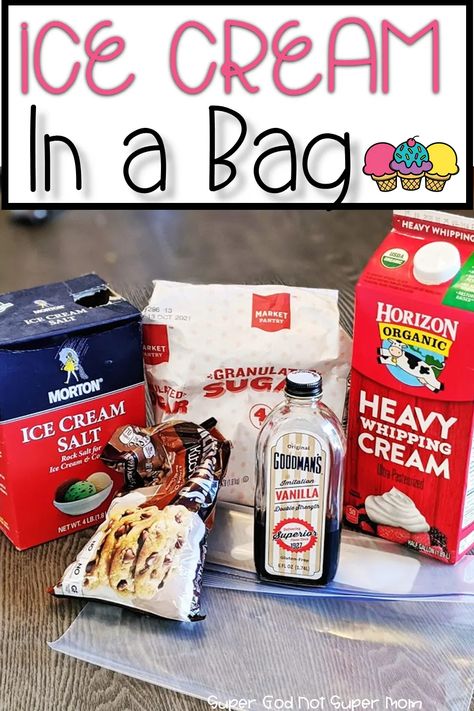 Baggie Ice Cream, Ice Cream In A Bag, Ice Cream Salt, Icecream In A Bag, Easy Homemade Ice Cream, Logic Puzzle, Ice Cream Ingredients, Diy Ice Cream, Homemade Ice Cream Recipes