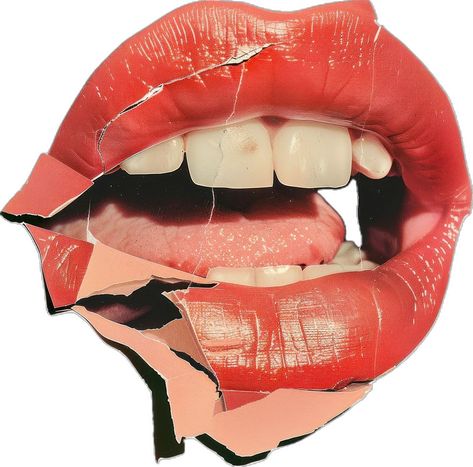 Lips With Tongue Out, Mouth Collage, Mouth Png, Mouth Graphic, Collage Cutouts, Landing Ideas, Homemade Mouthwash, Mouth Lips, Lip Logo