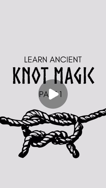 What is Nordic Knot Magic? 🌿✨ Explore the ancient practice of tying intentions and energies into knots, weaving magic into the fabric of your life.

This is part one of a detailed series teaching you the art of ancient norse Knot Magic

Knot magic is thousands of years old

Each knot you tie holds powerful intentions

When practicing knot magic. You should be careful to never tie a knot so tight the magic could never be undone.

Knot magic allows you to tie your magical intentions into a knot.. Knot Magic Spells, Nordic Witchcraft, Magical Intentions, Knot Magic, Nordic Knots, Magic Knot, Tie A Knot, Norse Pagan, Magick Spells