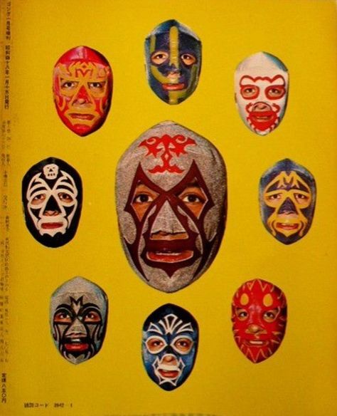 Mil Mascaras Mexican Print, Mexican Wrestler, Mexican Mask, Lucha Underground, Blue Demon, Masks Art, Mexican Culture, Mexican Art, A Group