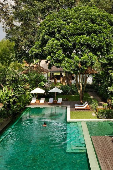 Pool By The Beach, Bali Gardens, The Best Playlist, Bali Pool, Best Playlist, Resort Ideas, Retreat Home, Feed The Soul, Bali Style Home