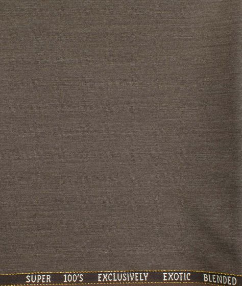 J.Hampstead Men's Wool Self Design Super 100's Unstitched Trouser Fabric (Greyish Brown) Greyish Brown, Shirting Fabric, Self Design, Soft Colors, Quality Fabric, Trousers, Wool, Fabric, Design