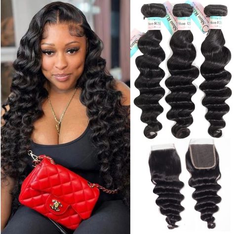 Loose Weave Hairstyles, Loose Wave Sew In With Closure, Deep Wave Sew In With Closure Side Part, Body Wave Sew In With Closure, Loose Deep Wave Weave Sew Ins, Wavy Quick Weave Hairstyles, Wavy Sew In Weave, Loose Deep Wave Hairstyles, Loose Wave Sew In