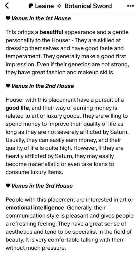 Venus in Houses Venus 2nd House, Venus 1st House, Venus In First House, Ruled By Venus Aesthetic, Venus Signs, Zodiac Aesthetic, Venus In Leo, Chart Astrology, 1st House