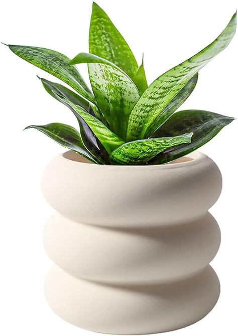 Amazon.com : SANDYBAYTAS Ceramic Plant Pot Indoor, 4.5 Inch Beige Unglazed Flower Pot with Drainage Hole, Small Bubble Design Ceramic Planter for Home & Office Decor : Patio, Lawn & Garden Small Planters Indoor, Plant Pot Indoor, Small Terracotta Pots, White Ceramic Planter, Ceramic Planter Pots, Bubble Design, Beige Ceramic, Terracotta Plant Pots, Unique Planter