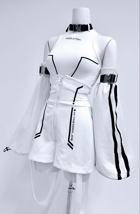 Futuristic Design Fashion, Formal Sportswear, Cool Clothes Drawing, Outfit Ideas For Drawing, High Tech Fashion, Futuristic Clothing, Mode Shoes, Cyberpunk Clothes, Outfit Cool