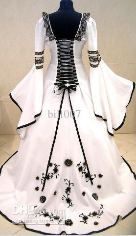 Wholesale Wedding Dress - Buy MEDIEVAL WEDDING DRESS VICTORIAN GOTH FANCY PIRATE LARP X-MAS WHITE Custom Made Best Bridal Price, $181.82 | D... Fancy Pirate, Pirate Larp, Wedding Dress Victorian, Italian Dresses, Medieval Wedding Dress, Victorian Wedding Dress, Medieval Wedding, Victorian Goth, Gothic Clothing