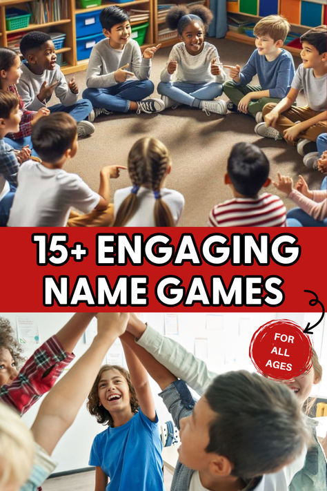 Break the ice and build connections with 15+ engaging name games! Perfect for students of all ages, these fun activities make learning names easy and enjoyable. Click to explore ideas for classrooms, camps, or group events! Name Games For Kids, Name Game, Ice Breaker Games, Group Events, Name Games, Reading Intervention, Learning Environments, The Ice, Spice Up