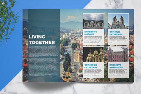 Travel Guide | Creative Brochure Templates ~ Creative Market Bhagavad Gita Shlokas, Travel Magazine Design, Travel Guide Book Design, Travel Guides Layout, Travel Magazine Layout, Travel Brochure Design, Travel Guide Design, Magazine Layout Inspiration, Guide Design