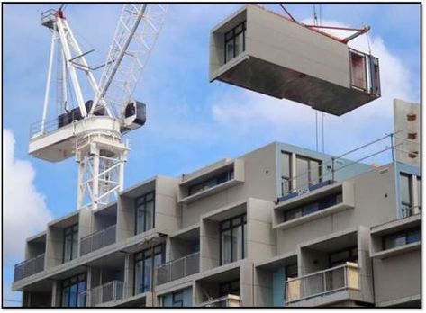 High-Rise Prefab Housing Looks to 3D Printing | Engineering.com Prefabricated Architecture, 3d Printed House, Prefab Modular Homes, Module Design, Townhouse Exterior, Prefab Buildings, Modular Housing, Concrete Houses, Container Buildings