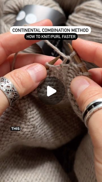 Purl Knit Stitch, How To Knit Faster, Knitting Hacks Tips And Tricks, Lever Knitting Video Tutorial, Easy Knit Stitches, Knitting Tips And Tricks, Diy Knitting Needles, Advanced Knitting Techniques, Types Of Knitting Stitches