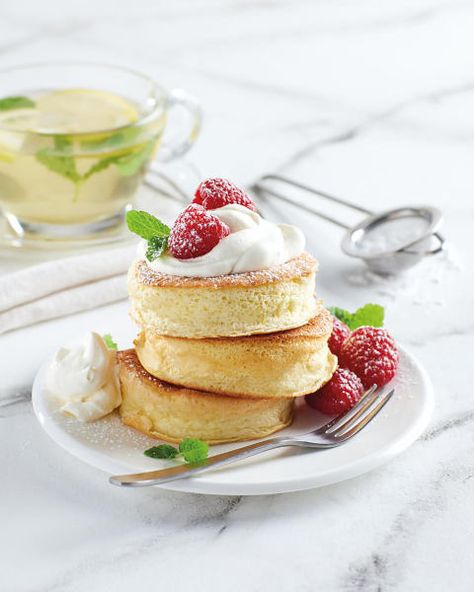 Japanese Souffle Pancake Recipe, Souffle Pancake, Aldi Australia, Soufflé Pancakes, Aldi Recipes, Japanese Pancake, Souffle Pancakes, Desserts Recipes, Toast Recipes