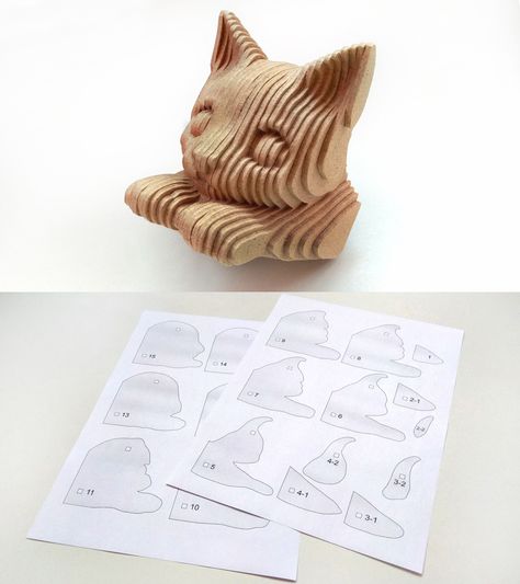 Cardboard Animals Template, Sewing Machine Table Diy, Cardboard Animals, Winter Christmas Scenes, Diy Laser Cut, Cat Laser, Sewing Machine Table, Animal Templates, Scroll Saw Patterns Free