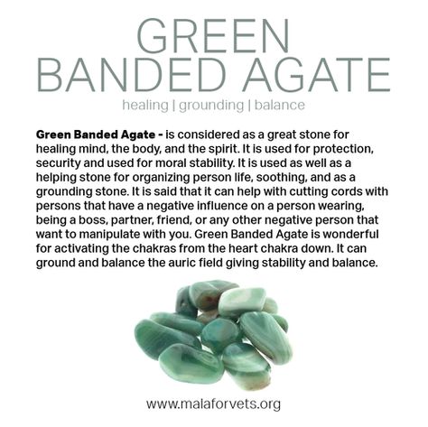 Gemstone Meanings Green Agate Meaning, Crystal Facts, Crystals Properties, Stone Quotes, Balance Chakras, Lower Chakras, Stone Meanings, Agate Meaning, Wrist Mala