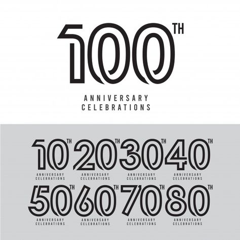 100 Design Number, 100 Anniversary Logo, 100 Logo Design, Logo Aniversario, 100 Anniversary, Jersey Font, 0 Number, 100 Logo, 10 Logo