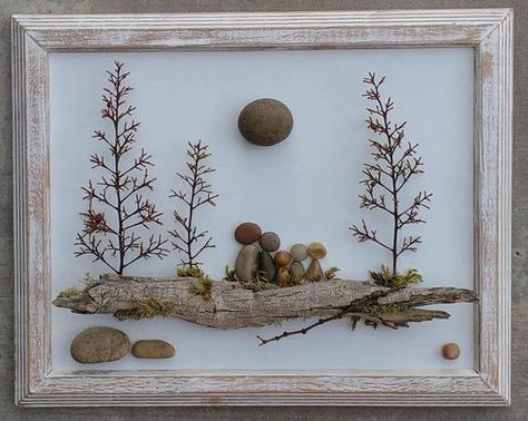 Going Overboard: The Purse Parable Activity Takken Decor, Pebble Art Family, Art Pierre, Pebble Pictures, Family Of Five, Art Rock, Driftwood Crafts, Family Family, Stone Crafts