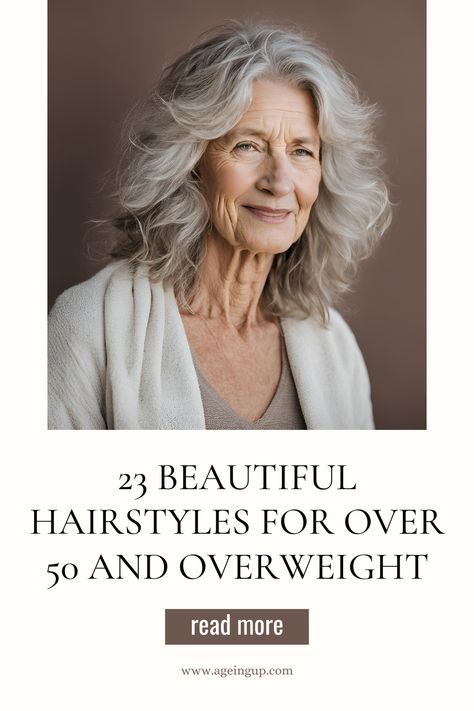 The search is on for hairstyles for over 50 and overweight women. 

As older women, we experience things like hormonal changes that lead to thinning hair. That usually leads to reduced volume or even changes in texture. In some cases hair can become coarser or finer. 

This makes it hard to find a hairstyle that adds volume and fullness without overwhelming the face shape or body proportions.

Read this post and learn more! Straight Lobs, Parted Bangs, Wavy Lob, Chin Length Bob, A Hairstyle, Asymmetrical Bob, Round Face Shape, Wispy Bangs, Body Proportions