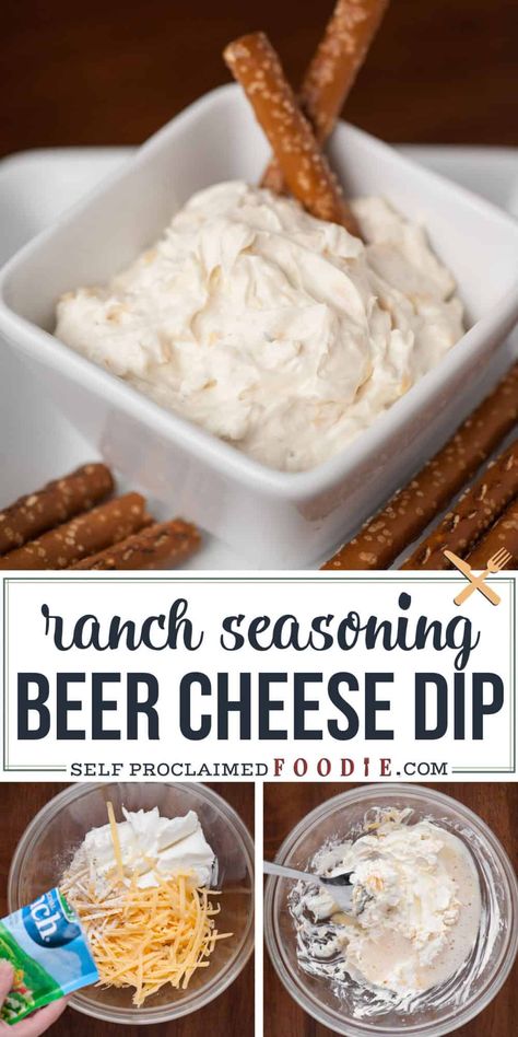 Beer Cheese Ranch Dip, Beer Cheese Dip For Pretzels Cold, Beer Dip Recipe With Cream Cheese, Dips To Go With Beer Bread, Dip For Beer Bread Easy Recipes, Easy Dips For Camping, Beer Bread Dip Recipe, Ranch Beer Cheese Dip, Chilled Dips