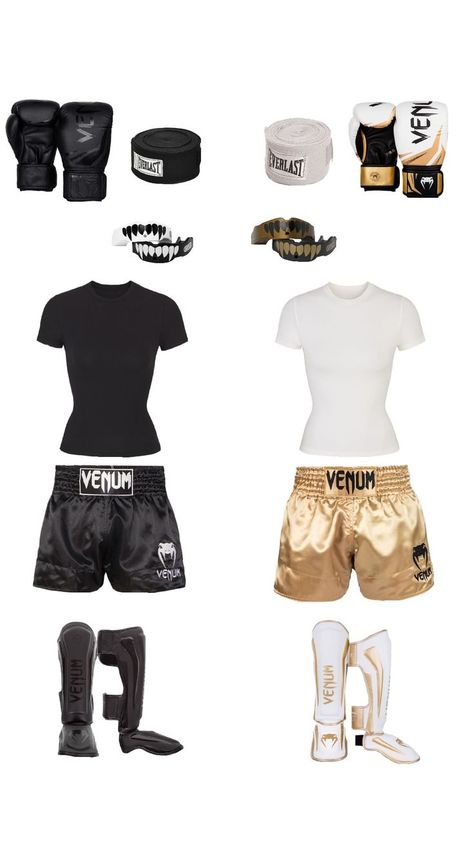 Kickboxing Outfit, Cute Messy Hairstyles, Boxer Aesthetic, Kick Boxing Girl, Boxing Clothes, Casual Sporty Outfits, Boxe Thai, Trening Sztuk Walki, Boxing Match