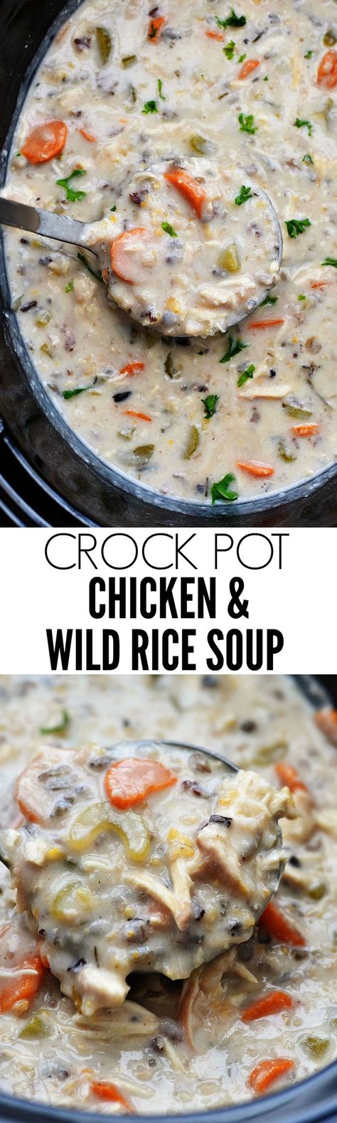 Happy first day of Fall! My favorite time of year is officially here and I am sooo happy ! I thought sharing one of my favorite soups would be perfect for today. So here you have it- CROCK POT CHICKEN AND WILD RICE SOUP. This tasty soup is so delicious. I can’t get enough... Read More » Life In The Lofthouse, Creamy Crockpot Chicken, Chicken And Wild Rice Soup, Chicken Wild Rice, Meals Breakfast, Happy First Day Of Fall, Chicken Wild Rice Soup, Recipes Salads, Favorite Soups