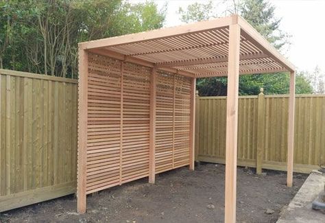 We have created a wide range of bespoke items and furniture over the years for customers looking to create a truly unique addition to their home. Over the years we have created garden planters fence panels gastes tables media units and now a pergola. Our joiners are able to build bespoke pieces #gardenplanters #garden #planters #unique Slatted Screen, Cedar Pergola, Back Garden Design, Pergola Garden, Backyard Pergola, Pergola With Roof, Have Inspiration, Outdoor Gardens Design, Pergola Kits