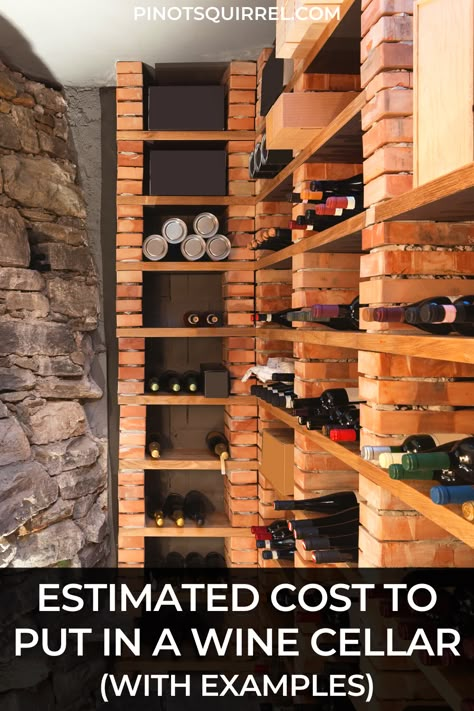 If you’re thinking about adding a wine cellar to your home anytime soon, then you probably have an abundance of questions about the construction. However, along with construction prices, you’ll also have to consider the overall cost of the project. Since the amount of putting in a wine cellar can be substantial, you’ll have to take some steps and spend some time planning things. How much does it cost to put in a wine cellar? #wine #winecellar #diy Wine Cellar In Garage, Fruit Cellar Ideas Basements, Victorian Cellar Ideas, How To Make A Wine Cellar, How To Build A Wine Cellar, Wine Cellar Diy, Basement Wine Cellar Ideas, Victorian Basement, Basement Wine Cellar