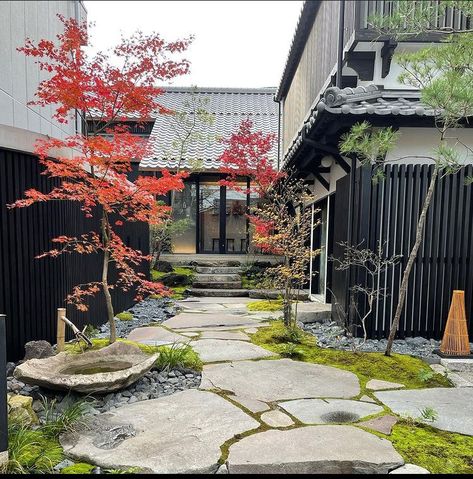 Japanese Courtyard Garden, Japanese Garden Style, Japanese Garden Backyard, Modern Japanese Garden, Small Japanese Garden, Japanese Style Garden, Japanese Garden Landscape, Zen Garden Design, Japan Garden