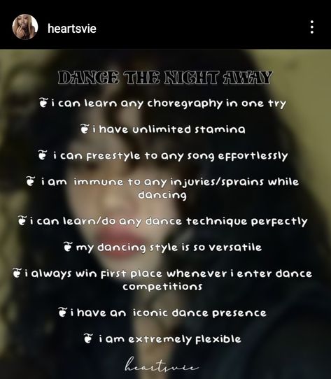 Best Dancer Affirmations, Positive Dance Affirmations, Talents To Script, Kpop Idol Affirmation, Singing Voice Affirmations, Dancing Affirmations, Dance Manifestation, Dancer Affirmations, Famous Affirmations