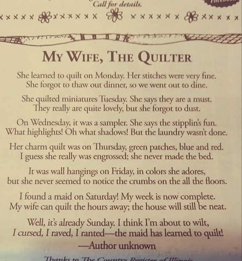 Quilt Poems, Quilt Retreat Gifts, Quilters Quotes, Quilting Humor, Christmas Poem, Sewing Humor, Quilting Quotes, Retreat Gifts, Quilt Christmas