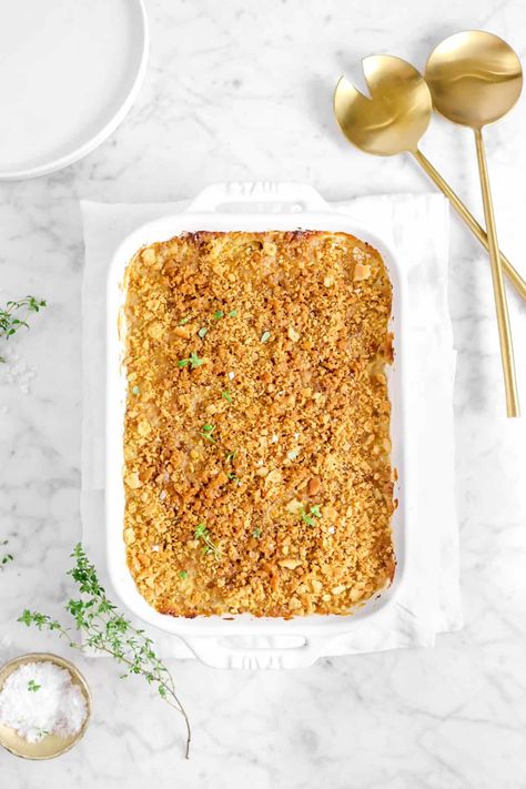 Shoe Peg Corn Casserole, Corn And Green Bean Casserole, Shoe Peg Corn, Shoepeg Corn Casserole, Thanksgiving Green Bean Casserole, Shoepeg Corn, Ritz Cracker Recipes, Green Bean Casserole Recipe, Thanksgiving Casserole