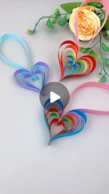 paper crafts creator on Instagram: "Goddess’ Day is Here: Let’s Make Some Love Crafts Together!Hashtags:#KindergartenHandmade #ParentChildHandcraft #MarchWomensDayHandmade #GoddessDayHandmade #HandmadeDIY" Love Heart Craft, Heart Toddler Crafts, Grandma Crafts For Kids, Crafts With Hearts, Childrens Day Crafts For Kids, Childrens Day Craft, Paper Strip Crafts, Diy Pride Crafts, Children's Day Craft