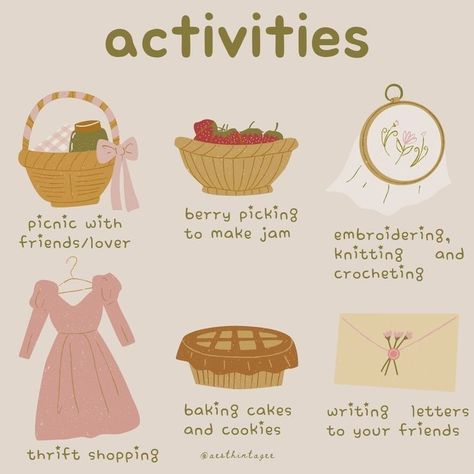 Cottagecore Guide, Princess Habits, Cottagecore Activities, Homebody Aesthetic, Cottagecore Things, Cottagecore Lifestyle, Cottagecore Ideas, Cottagecore Life, Cottagecore Living