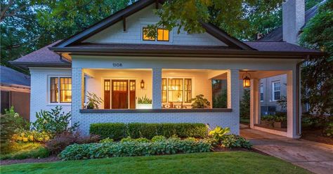 Brick Bungalow Exterior, 1920s Craftsman Bungalows, 1920 Bungalow, Craftsman Bungalow Exterior, 1920s Craftsman, Douglas House, Bungalow Ideas, 1920s Bungalow, Bungalow Interior