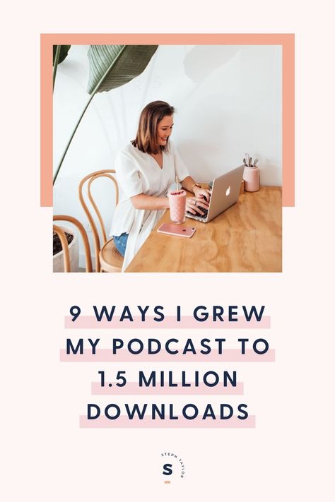 Starting a podcast? Check out these successful podcast tips and learn how to grow your podcast audience. So I'm going to share with you today the 9 things that I did specifically that helped to grow my podcast to 1.5 million downloads in four years. Creating Content For Instagram, Successful Podcast, Podcast Tips, Podcast Topics, Podcast Studio, Paid Ads, Marketing Podcasts, Business Basics, Online Quizzes