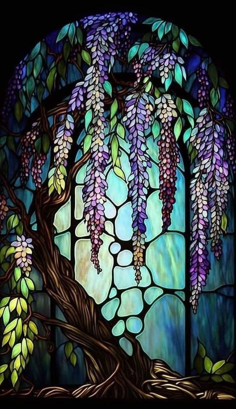 Stain Glass Window Art, زجاج ملون, Glass Window Art, صفحات التلوين, Stained Glass Designs, Window Art, Purple And Green, Stained Glass Window, Stained Glass Patterns