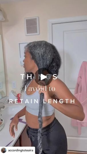 Long Hair Growing Tips, Length Retention Natural Hair, Natural Hair Journey Tips, Hair Journey Tips, Growing Your Hair, Hair Growth Methods, Grow Black Hair, Growing Long Natural Hair, Healthy Black Hair