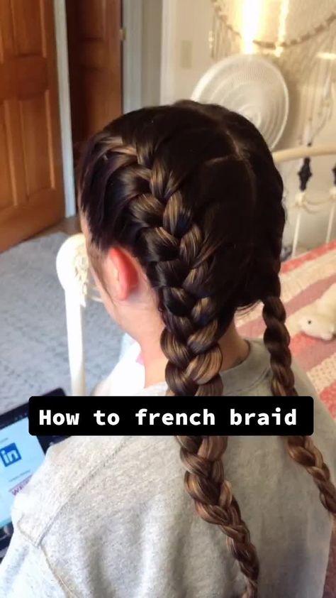 How To Do Inside Out French Braid, How To French Braid On Someone Else, How To French Braid Other Peoples Hair, How To Do Easy French Braid, Hot To Braid Your Own Hair, How To Do A French Braid For Beginners, How To Do Fake French Braids, How To Do French Braids On Curly Hair, How To Braid Someones Hair