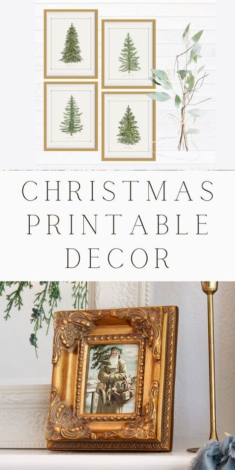 Christmas Prints Vintage, Vintage Christmas Cards Printable, Christmas Tree Prints Free, Vintage Christmas Tree Art, Printable Wall Art Christmas, Free Vintage Christmas Images Printables, Christmas Pdf Printables Free, Christmas Art Printable, Vintage Christmas Free Printables