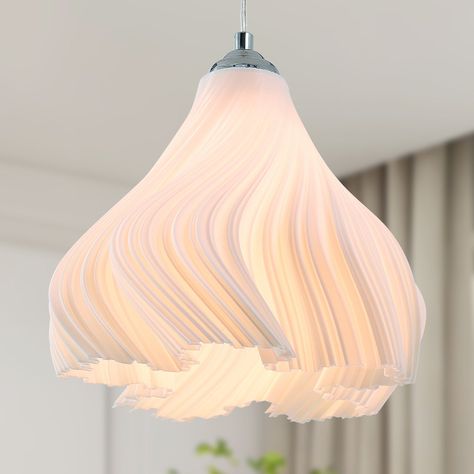 Add a touch of modern sophistication to your space with our 3D petal design chandelier. Boasting a unique contemporary design that skillfully mixes modern lines with exquisite finesse, this chandelier is sure to make a bold statement in any room. Featuring an adjustable height and a pendant wire that extends up to 59 inches, it provides versatile lighting options suitable for various settings, including dining rooms, living rooms, bars, bedrooms, kitchen islands, offices, and restaurants. Flower Pendant Light, Pendant Light Design, White Pendant Light, Bathtub Accessories, Kitchen Island Lighting, Hanging Pendant Lights, Lighting Store, White Acrylic, Hanging Pendants