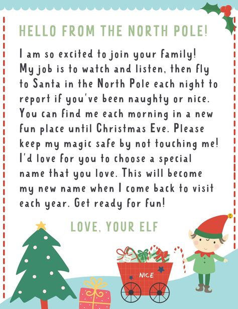 Elf On Shelf Letter, Welcome Back Letter, Kindness Elves, Elf On The Shelf Arrival, Quiz Buzzfeed, Elf Names, Elf Letters, Awesome Elf On The Shelf Ideas, Letter Templates Free