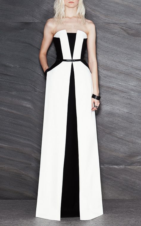 White Elegant Dress, Fall 2014 Fashion, Futuristic Fashion, Black And White Dress, 2014 Fashion, Mode Inspiration, White Fashion, Pre Fall, Couture Dresses