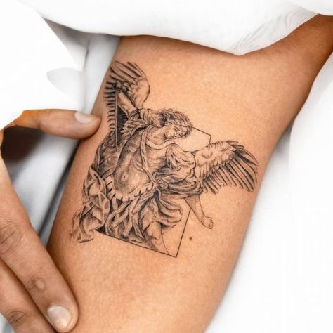 Discover the Divine Valor: 15 Inspirational St. Michael the Archangel Tattoo Designs for 2024 St Christopher Tattoo, St Michael The Archangel Tattoo, Michael The Archangel Tattoo, Archangel Michael Tattoo, St Michael Tattoo, Mens Body Tattoos, Handwriting Tattoos, Michael Tattoo, Catholic Tattoos