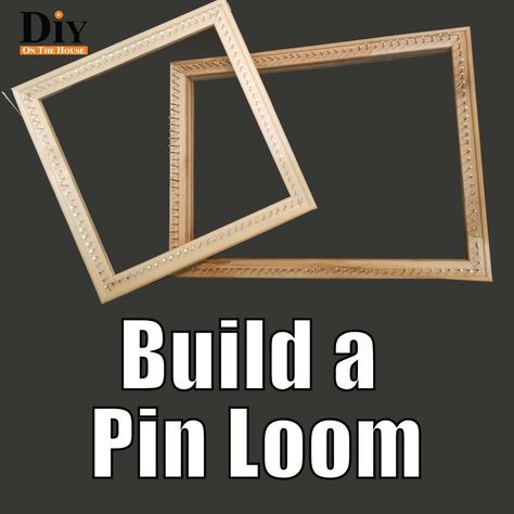 Pin Loom Weaving Projects, Make Your Own Pins, Weave Loom, Loom Board, Needle Weaving, Pin Weaving, Pin Loom, Punch Embroidery, Locker Hooking