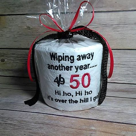 Over The Hill Gifts, 50th Birthday Party Ideas For Men, 50th Birthday Gag Gifts, Easy Birthday Gifts, Moms 50th Birthday, 50th Birthday Party Decorations, 50th Birthday Decorations, Easy Birthday, Over The Hill