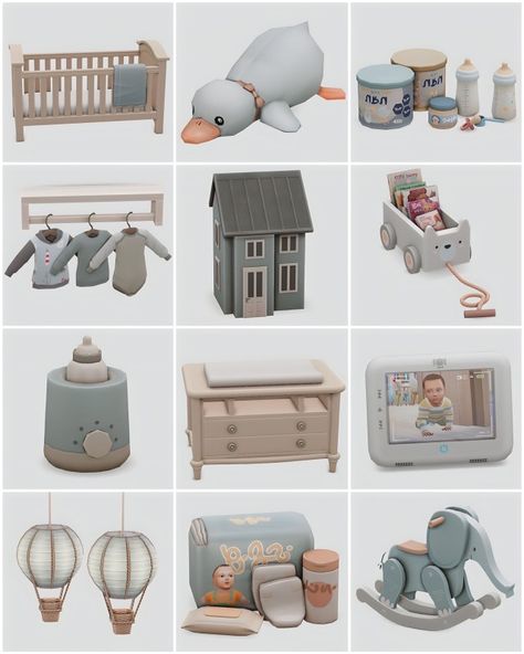 Changing Table Baby, Sims 4 Pack, Sims 4 Aesthetic, The Sims 4 Bebes, Sims 4 Cc Furniture Living Rooms, Baby Nutrition, Sims 4 Beds, Mods Sims 4, 4 Aesthetic