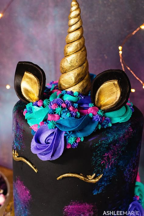 Halloween Unicorn Birthday Cake, Chocolate Unicorn Cake, Halloween Unicorn Cake, Unicorn Chocolate Cake, Purple Unicorn Cake, Galaxy Unicorn Birthday Party, Unicorn Cake Chocolate, Galaxy Unicorn Cake, Dark Unicorn Cake